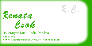 renata csok business card