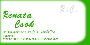 renata csok business card